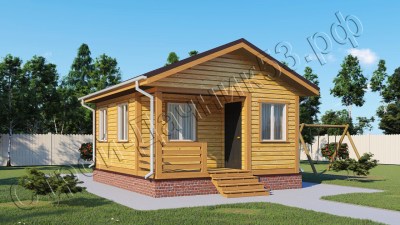 Проект каркасно-щитового дома Д–16